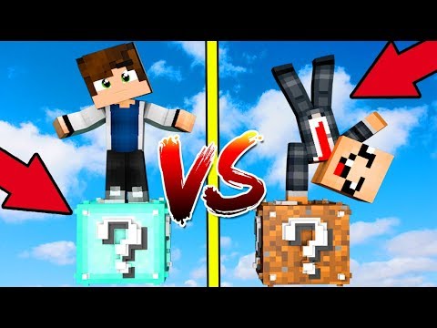 Thumbnail for АЛМАЗНЫЙ ЛАКИ БЛОК VS ЗЕМЛЯ ЛАКИ БЛОК! НУБ ПРОТИВ ПРО! ВЫЖИТЬ НА 1 БЛОКЕ МАЙНКРАФТ! #2