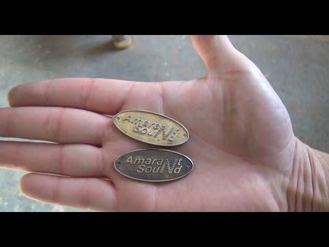 Чернение латуни, химическим способом (эксперимент)