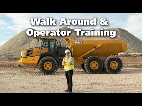 Walk Around and Learn How to Operate Bell Large Articulated Dump Trucks