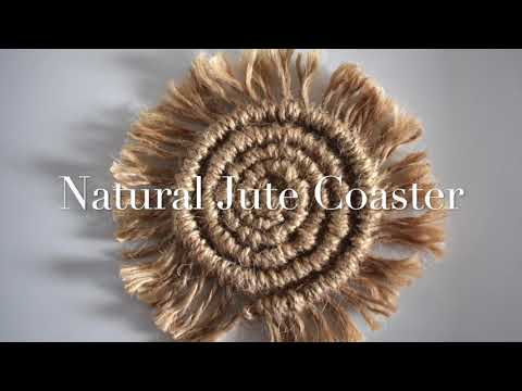 Thumbnail for Natural Jute coaster DIY 麻绳杯垫编织