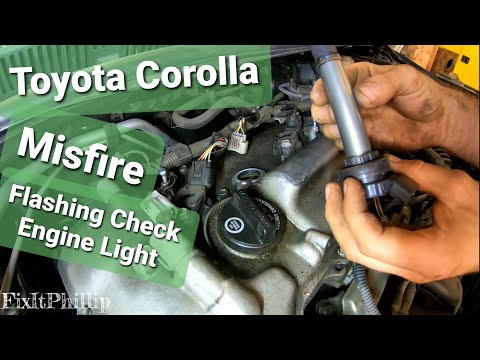 09 Toyota Corolla Misfire Fix 1.8 Coil and Spark Plug Replacement