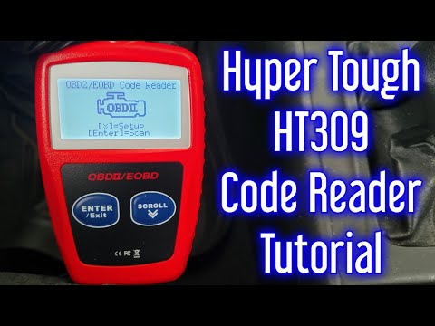 Hyper Tough HT309 OBD2 Code Reader - How To Use - Check Engine Light