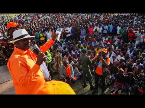 Raila Odinga expected to kick off 5-day tour of Western region to popularize Azimio