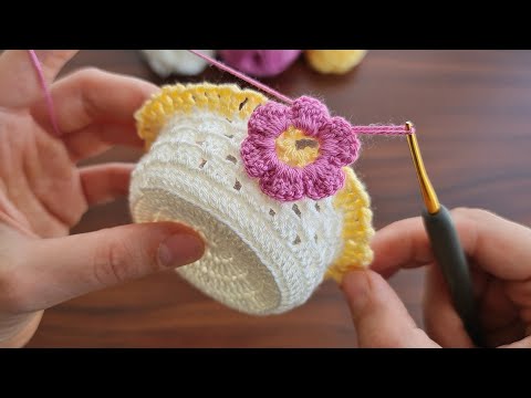 Thumbnail for PERFECT ???? Very stylish Very easy.Quick and easy crochet soap holder.Hızlı ve kolay tığ işi sabunluk