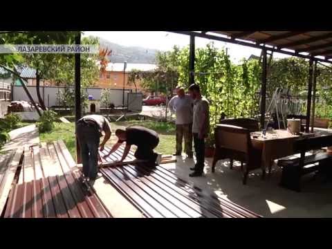 Адыги помогают строить дом