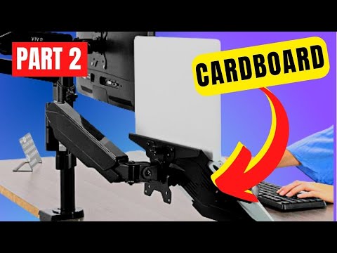 Durable DIY Cardboard Laptop Mount (for VESA Arm) | PART 2