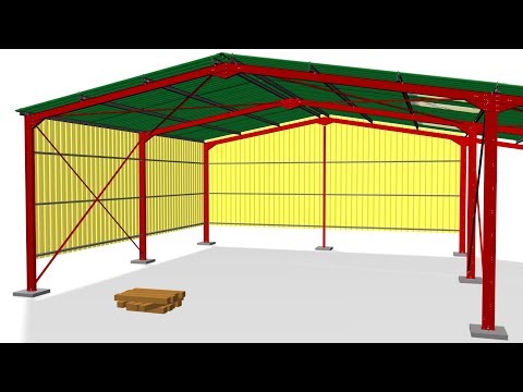 Thumbnail for Steel Structure Assembly - with Walls and Canopy