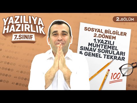 Thumbnail for 7. Sınıf Sosyal 2. Dönem 1. Yazılıya Hazırlık (Sınav Soruları ile 4. – 5. Ünite Full Tekrar - 2022)