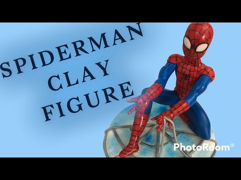How to make Spiderman clay figure