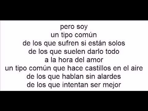 Un tipo comun tito nieves con letra