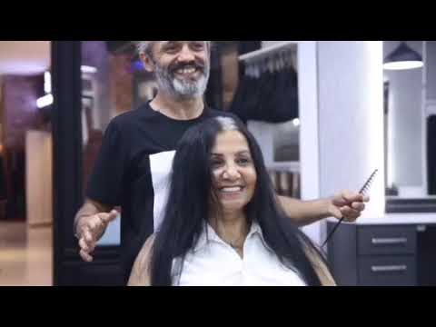 Mavi Siyah Saçların Değişimi !|Siyah Saça Renklendirme Siyah Sac Renk Degisimi SEDAT BİGA