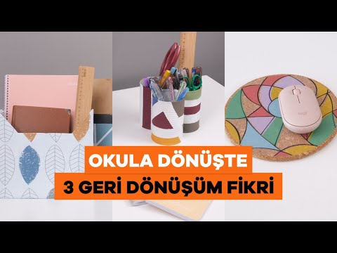 Evinizdeki Eşyalarla Okul Hazırlığı - Okula Geri Dönüş İçin 3 Fikir