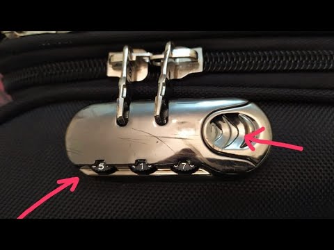 فتح حقيبة السفر في حالة نسيان الكودHow to unlock luggage lock when you forget thé code