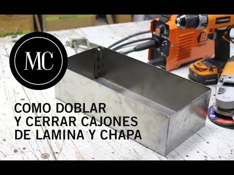 Como hacer un cajon de lamina o chapa y varias formas de cerrarlo.