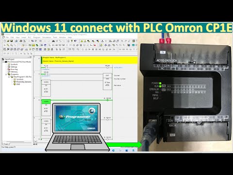 Omron PLC CP1E connect with Windows 11 Pro