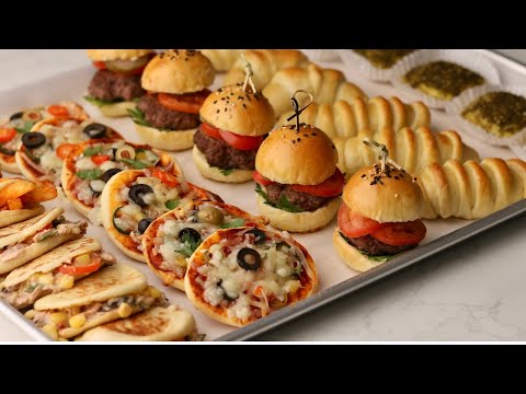 Thumbnail for من عجينة واحدة عملت تشكيلة معجنات (سندويشات، فطائر، وميني بيتزا)!