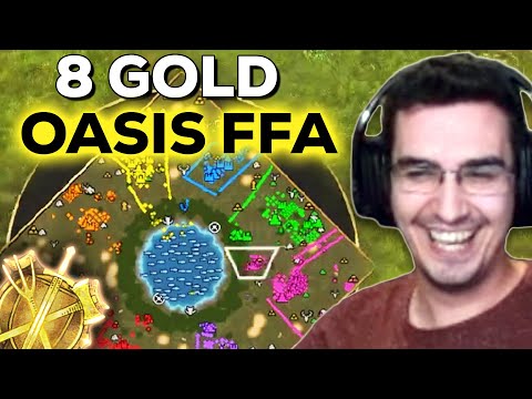 8 Gold Players FFA on Oasis in AOE4!