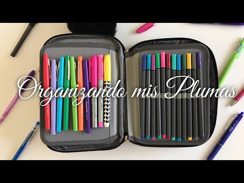 Organizando mis plumas