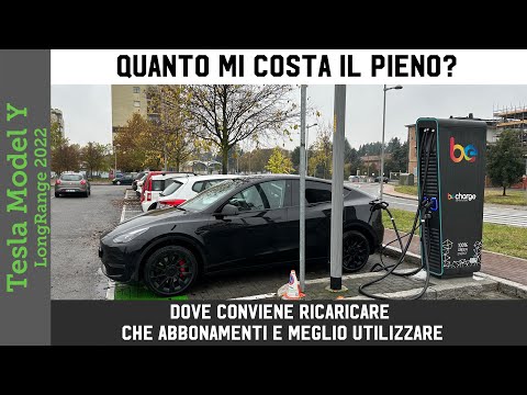Quanto mi costa il pieno alla Tesla Model Y