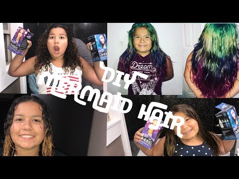 HOW TO DIY MERMAID OMBRE HAIR TUTORIAL | HOW TO DYE YOUR HAIR COLORS