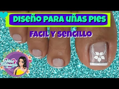 Thumbnail for ♥ Diseño de uñas para pies en blanco/uñas paso a paso