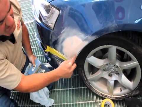 How to repair a Dent and a Scratch in your paintwork