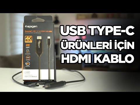 Thumbnail for USB Type-C cihazlarınız için HDMI kablo! - Spigen Essential C20CH
