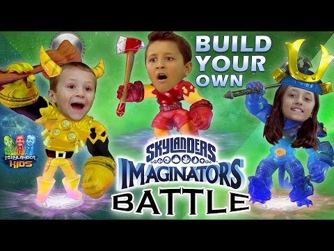 Skylanders Imaginators Battle w/ Sky Kids! "Create-Your-Own" Duel! (Creation Crystal Challenge)