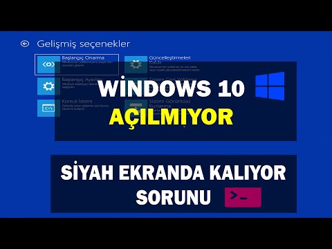 Windows 10 Siyah Ekranda Kalıyor Açılmıyor Sorunu