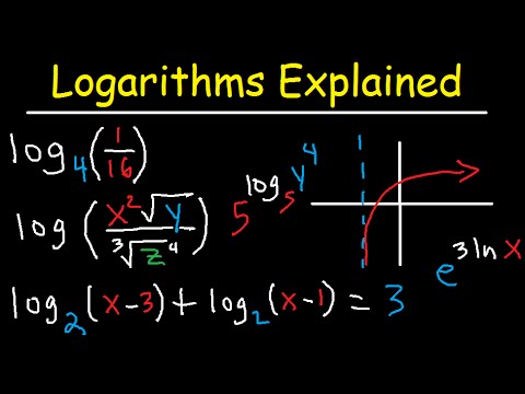 Logarithms Explained Rules &amp; Properties, Condense, Expand, Graphing &amp; Solving Equations Introduction