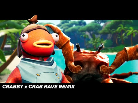 Thumbnail for Crabby: Official Music Video (Crab Rave Remix) - Fortnite