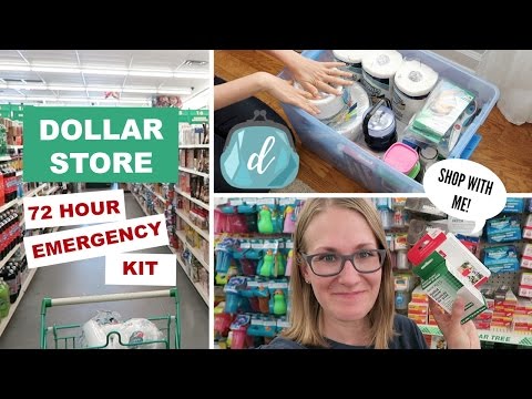 Thumbnail for ???? How to make a DOLLAR STORE 72-HOUR EMERGENCY KIT! (shop with me feat. Dashlane)