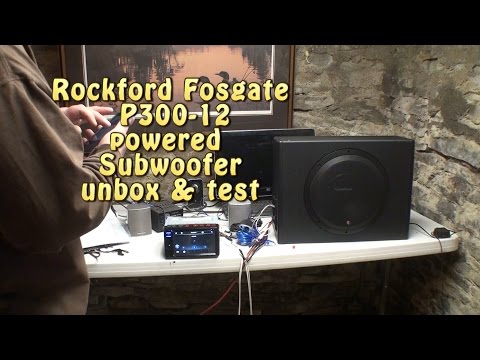 Rockford Fosgate P300-12 powered subwoofer UNBOX &amp; TEST.