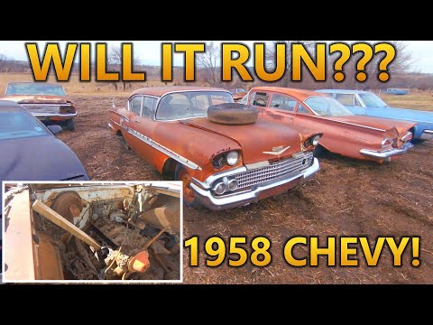 Thumbnail for Will it Run? - 1958 Chevrolet Biscayne Sitting for Many Years, Stuck V8 Engine, Can we Unstick It???