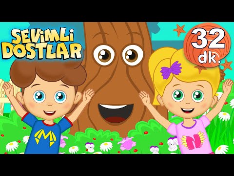 Mutlu Çocuk şarkısı ve devamında 30 dk Sevimli Dostlar Bebek Şarkıları | Adisebaba TV kids songs