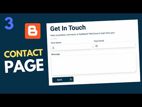 How To Add Custom Contact Us Page To Your Blogger Website