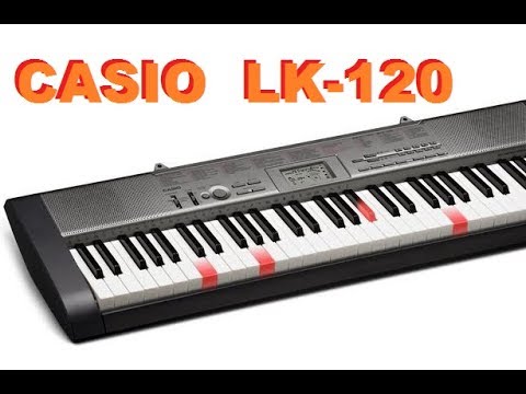 Casio LK-120 key lighting keyboard demo/review