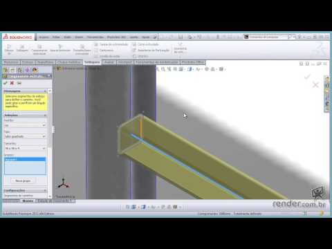 Thumbnail for Como alterar o perfil de uma estrutura metálica no SolidWorks