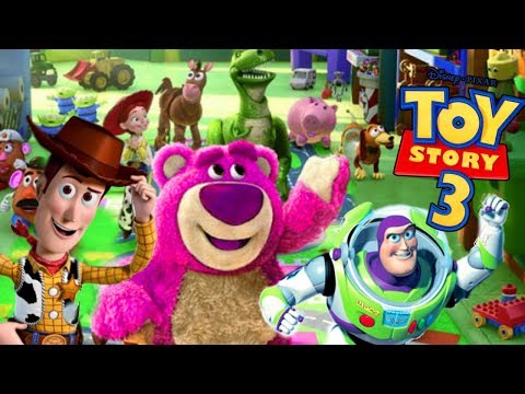 TOY STORY 3 ESPAÑOL PELICULA COMPLETA del juego (personajes de pelicula Toy Story Buzz Jessie Rex)