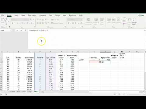 Thumbnail for K means Clustering Demo in Excel Part1