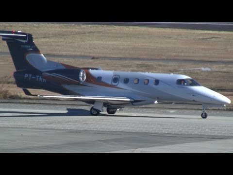 Embraer EMB-505 Phenom 300 PT-TRR Take off at Komaki