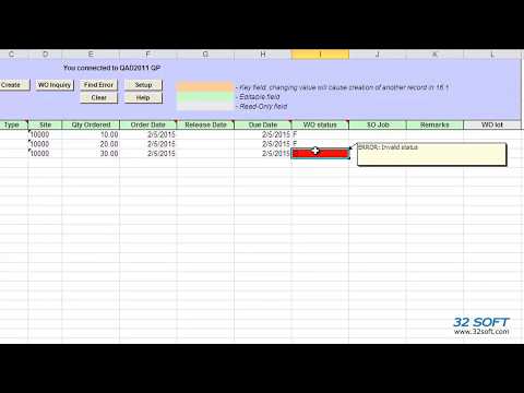 QAD Work Orders 16.1 in seconds - 32 Soft