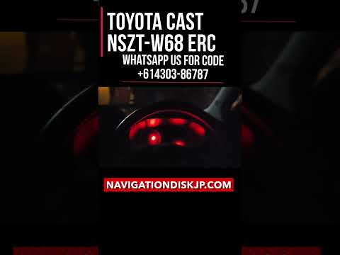 Toyota Cast Maldives Locked radio NSZT_W68 ERC 8 digit code delivered online in a minute from us