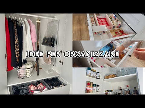 Thumbnail for 10 IDEE COME ORGANIZZARE E TENERE IN ORDINE | L'ARMADIO | CUCINA | CASA | SPEZIE | CASSETTI | HACK
