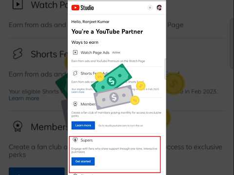 Thumbnail for how to activate super thanks on YouTube #superthanksyoutube #shortvideo #viralshorts #viral #shorts