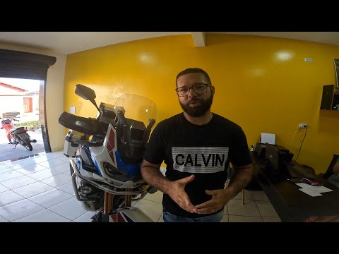 Ligando os faróis de Milha original da África TWIN Adventure Sport Honda 2023