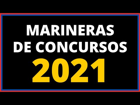 ✅ MARINERAS OFICIALES DE CONCURSOS 2021