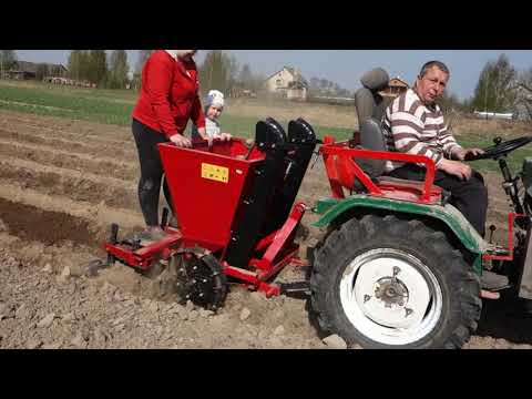 Thumbnail for Китайский минитрактор и двухрядная сажалка весна 2019