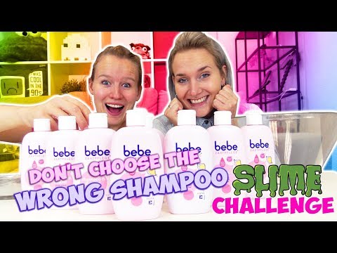 Don&apos;t Choose THE WRONG SHAMPOO SLIME CHALLENGE Nina Vs Kathi - Wer macht den besten DIY SCHLEIM?