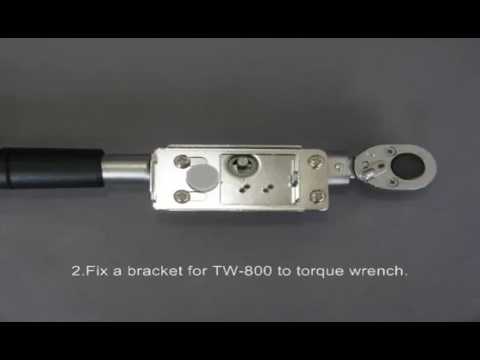 How to install a transmitter to a torque wrench